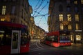 The beautiful old town of Bern at night Royalty Free Stock Photo