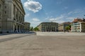 Bern, Switzerland - July 26, 2019: Panoramic view of the squares, streets and buildings of historical part of Swiss capital