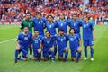 The Italian national team before the match Royalty Free Stock Photo