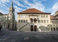 Bern Town Hall Rathaus and Church of St Peter and Paul - Bern, Switzerland