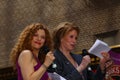 Bernadette Peters (lt.) & Mary Tyler Moore Royalty Free Stock Photo