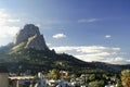 Bernal town and monolith in the state of Queretaro