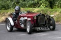 Bernard Cowley in the Austin 7 Special Royalty Free Stock Photo