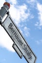 Bernauer Strasse street name sign in Berlin, Germany