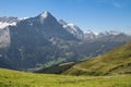 Eiger and Jungfrau Royalty Free Stock Photo