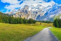 Bernese Alps panorama, snow mountains, Switzerland