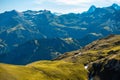 Bernese Oberland hiking ridge landscape in Switzerland