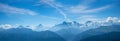 Bernese oberland mountain panorama, view from Niederhorn summit Royalty Free Stock Photo