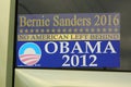 Bernie Sanders 2016 Obama 2012 presidential election bumper sticker