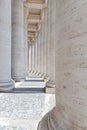 Bernini Colonnade at Vatican. Abstract architecture photo. Royalty Free Stock Photo