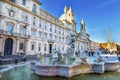 Fountain Saint Agnese In Agone Church Obelisk Piazza Navona Rome