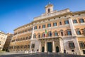 Bernini Montecitorio Palace seat of Italian parliament, Rome, Italy Royalty Free Stock Photo