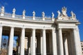 Bernini`s colonnades - Vatican City in Rome, Italy