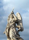 Bernini`s marble statue of angel in Rome, Italy Royalty Free Stock Photo