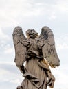 Bernini`s marble statue of angel in Rome, Italy Royalty Free Stock Photo