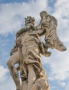 Bernini`s marble statue of angel in Rome, Italy Royalty Free Stock Photo