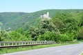 Bernkastel-Kues, Germany - 06 01 2021: Burg Landshut above Mosel valley Royalty Free Stock Photo