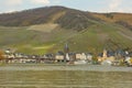 Bernkastel-Kues on the river Mosel, surrounded by the wine yards Royalty Free Stock Photo