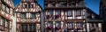 Bernkastel`s main street with ornate colorful facades