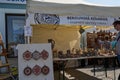 Beroun, Czech Republic - May 8, 2022 - sales stands with ceramics at the famous annual pottery market in Beroun