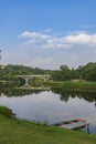 Berounka river in Zvikovec, Middle Bohemia, Czech Republic