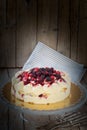 Berries Cake On Cake Stand