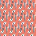 Berries currant seamless pattern