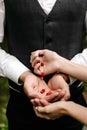 Berries in hand Royalty Free Stock Photo