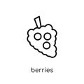 Berries icon from Fruit and vegetables collection. Royalty Free Stock Photo
