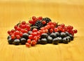 Berries. Pile of red summer fruits or berries. Summer Berries. Royalty Free Stock Photo