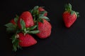 Berries of red garden strawberries Royalty Free Stock Photo