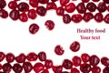 Berries ripe fresh cherries on a white background. Isolated. Royalty Free Stock Photo