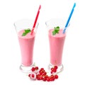 Berries smoothies and red currants Royalty Free Stock Photo