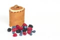 Berries variation and birch bark basket