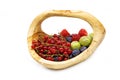 Berries In Wooden Basket