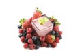 Berries yoghurt Royalty Free Stock Photo