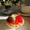 Berry basket summer dessert still life Royalty Free Stock Photo