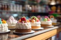Berry bliss at the confectionery: fresh cake selection