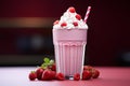 Berry bliss Shake up summer with a cold pink strawberry milkshake