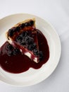 cheesecake with berries Royalty Free Stock Photo