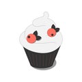 Berry Cupcake Isometric Composition Royalty Free Stock Photo