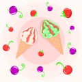The berry flavor of ice cream will plunge you into an ocean of bliss