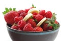 Berry Fruit Bowl: Strawberry Raspberry Banana