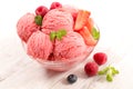 Berry fruit ice cream Royalty Free Stock Photo