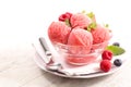 Berry fruit ice cream Royalty Free Stock Photo