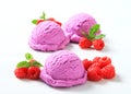 Berry fruit ice cream Royalty Free Stock Photo