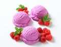 Berry fruit ice cream Royalty Free Stock Photo