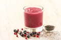 Berry fruits smoothie Royalty Free Stock Photo