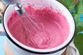 Berry mousse in a blender Royalty Free Stock Photo