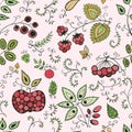 Berry seamless pattern